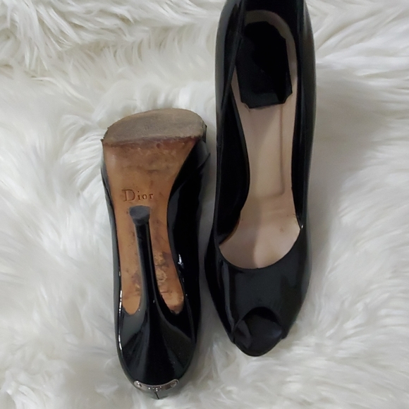 CHRISTIAN DIORBlack Patent Leather Miss Dior - Picture 5 of 7